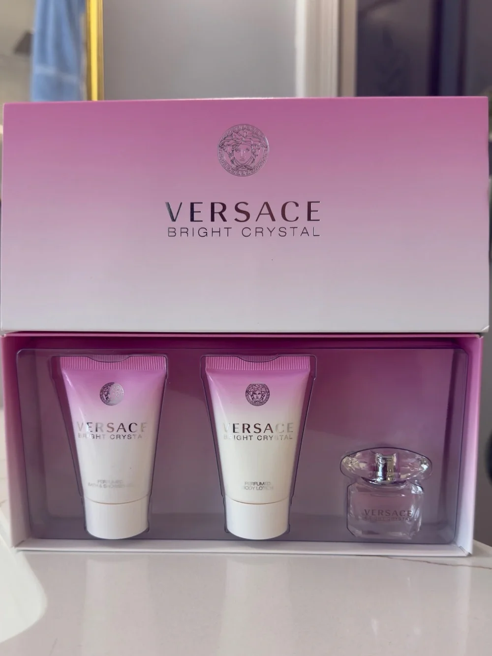 Versace Bright Crystal Women Skincare Gift Set